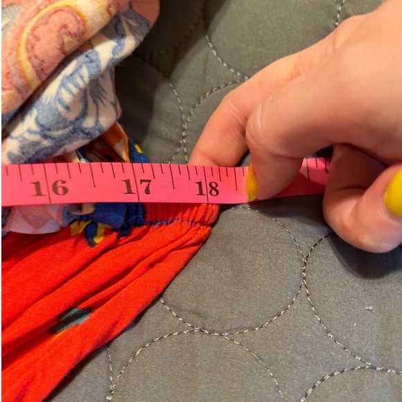 Flying Tomato Red Floral Off Shoulder Mini Dress Bohemian‎ Boho Festival Small - Picture 7 of 10